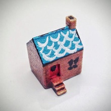 einfaches kleines Haus Architektur Puppen 3d print model - Mito3D