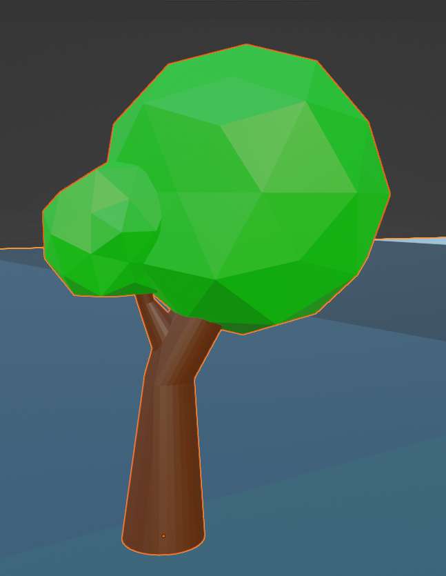 basit ağaç düşük poli 3D print model - Mito3D