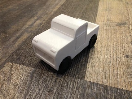 sencillo camión coche vehiculo regalo modelo recoger juguete vehículo 3d impresión pruebas impresora calibración estrés prueba banquillo 3d print model - Mito3D