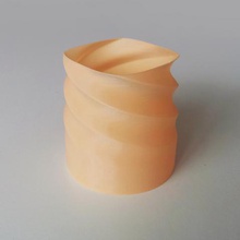simple twisted vase 5 home 3d print model - Mito3D