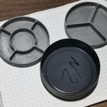 simple two-stage stacked divider pellets cans organizer airgun can pcp sport_outdoors 3d print model - Mito3D
