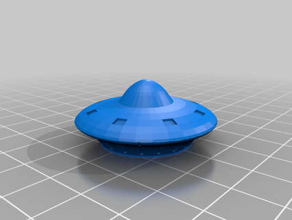 sencillo OVNI lápiz sombrero copa hogar casa extraterrestre girar oficina 3d print model - Mito3D
