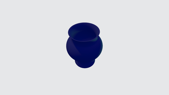 semplice vaso tazza bicchiere arte deco decorazione 3d print model - Mito3D