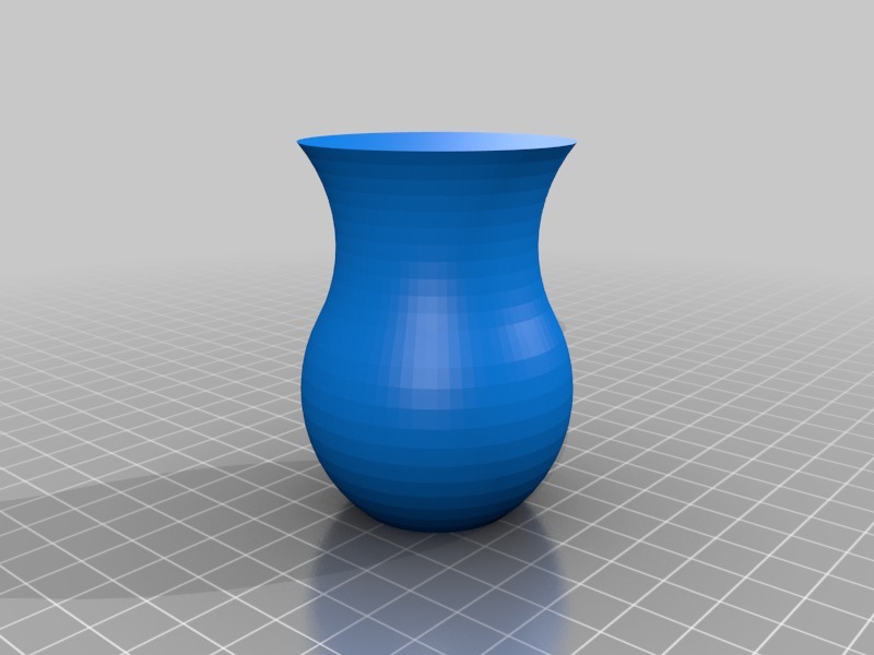 simple vase flower spiral decor 3D print model - Mito3D