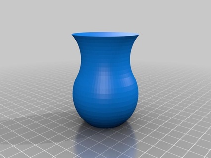 semplice vaso fiore spirale arredamento 3d print model - Mito3D