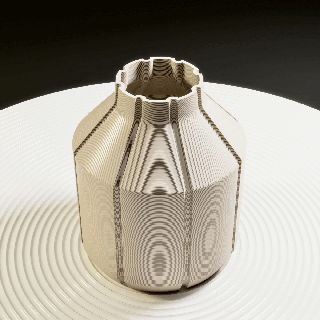 simple vase 001 - mode Home pot decoration vasemode small minimalist plant flower garden inside stl 3d print model - Mito3D