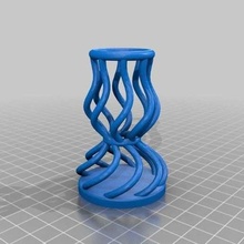 sencillo florero 2 Arte láser cortador makerbot potenciar matemáticas 3d print model - Mito3D