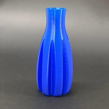 Facile vase impression mode solide fleur facile 3d print model - Mito3D