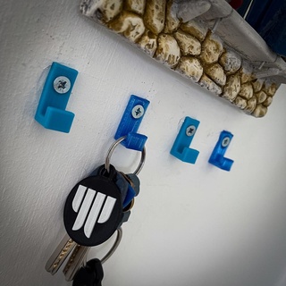 simple wall hook quick hanger mount decor decoration deco home 3d print model - Mito3D