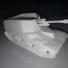 simple wespe tank game ww2 germany wargames 3d print model - Mito3D