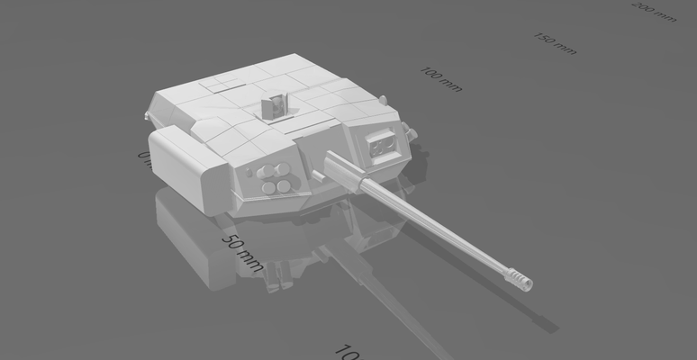 simple zssw-30 turret game zssw borsuk rosomak ifv apc 3d print model - Mito3D