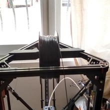 simplest top spool holder anycubic kossel+ tool kossel plus delta filament mount 3d printer accessories 3d print model - Mito3D