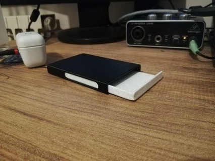 simplewallet v2 card holder hardcase wallet minimalist slim accessories 3d print model - Mito3D