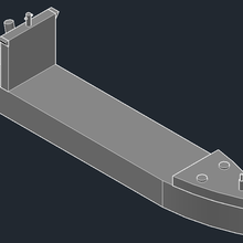 vereinfacht Container Schiff 3d print model - Mito3D