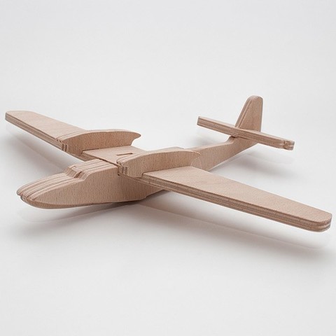 simplificado mini dornier do-26 juego plano de juguete cnc cortador láser 3D print model - Mito3D