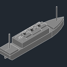 vereinfacht Dampfer 3d print model - Mito3D