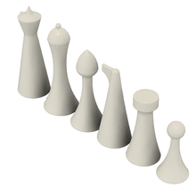semplicistico scacchi impostato 3d print model - Mito3D
