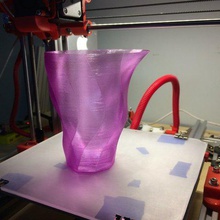 simply deformed 2 home decor vase mode spiral 3d print model - Mito3D