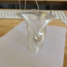 simplement déformée vase 1 la maison décor mode simple 3d print model - Mito3D