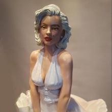 simply marilyn - sparx art monroe iconic dress bombshell female pose 3d print model - Mito3D