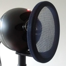 semplicemente pop filtro blu palla neve microfono single attrezzo parti 3d print model - Mito3D