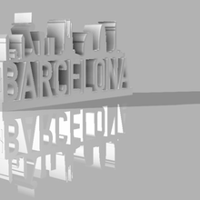 einfach souvenir-barcelona verschiedene souvenir drucken barcelona 3d print model - Mito3D