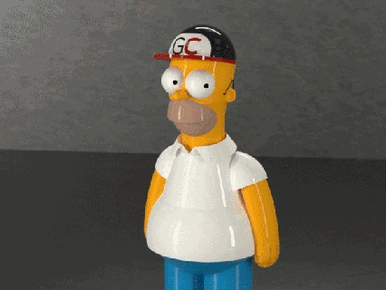Simpson homer jogos brinquedo brinquedos conjunto acessórios 3d print model - Mito3D
