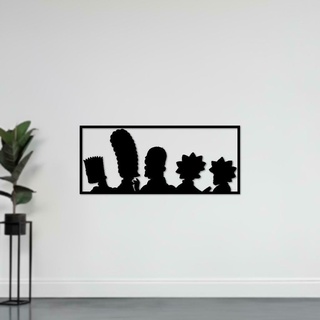 Simpson família parede decoração 3d print model - Mito3D