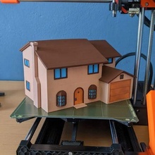 Simpson Haus 2 Geschichten 3d print model - Mito3D