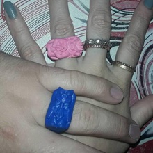 simpson porcos jóias anéis botões de punho leitões noiva do noivo querida união 3d print model - Mito3D