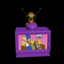 simpson televisione gioco art arte giocattolo tv della serie famiglia homer 3d print model - Mito3D