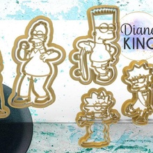simpsons easter cutting cookie cutter mass masses cake cakes cupcakes diy 3d cutters bakery porcelain ceramics clay fondant ballina pastry bakers marker markers stamps seal cookies simpson sinson marge homer lisa maggie family love 3d print model - Mito3D