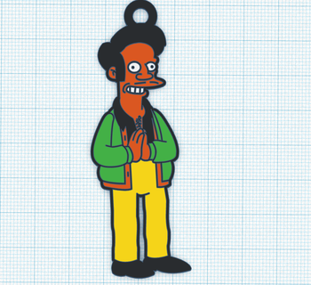 simpsons apu keychain nahasapeemapetilon 3d printing stl layer height 02 tv characters comedy badulaque purchase download geek gift fan art modeling digital cults3d simpson personalized souvenir key accessories iconic character merc 3d print model - Mito3D