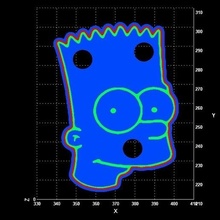 simpsons bart cookie cutter toy cookies simpson 3d print model - Mito3D