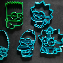 simpsons cutter set cookie the simpson homer lisa maggie marge bart logo cartoon 3d print model - Mito3D