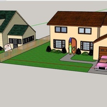 Simpsons casa 3d print model - Mito3D