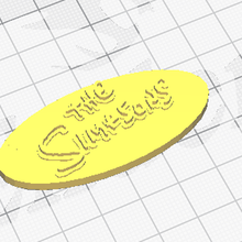 simpsons keychain the birthday cakes topper ornaments gift parties ideas 3d print model - Mito3D
