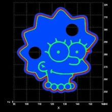 simpsons lisa cookie cutter toy cookies simpson 3d print model - Mito3D