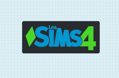 sims 4 logotipo thesims4 losisms4 sims4 3d print model - Mito3D