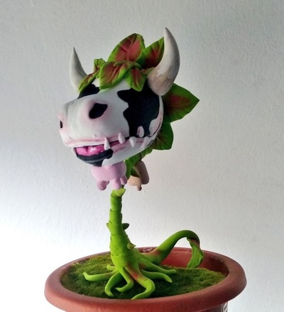 sims cow plant 4 animal 3d print model - Mito3D