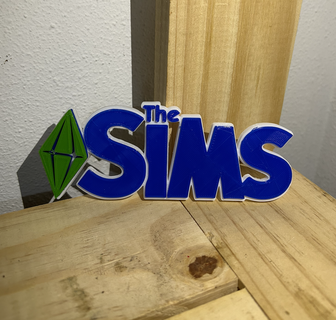 sims logotipo 3d print model - Mito3D