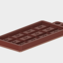 singola barra di cioccolato della muffa casa cucina e sala da pranzo la cibo stampo candy 3d print model - Mito3D