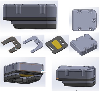 soltero acoplamiento batería 4 piezas batería adaptador batería acoplamiento acoplamiento batería pilas adaptador 3d print model - Mito3D