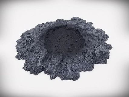 single crater blast craters space planet alien terrain terrainify hills scatter miniatures dnd d&d wargaming rpg roleplayinggame 3d print model - Mito3D