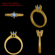 single diamond ring jewelry 3d print model - Mito3D