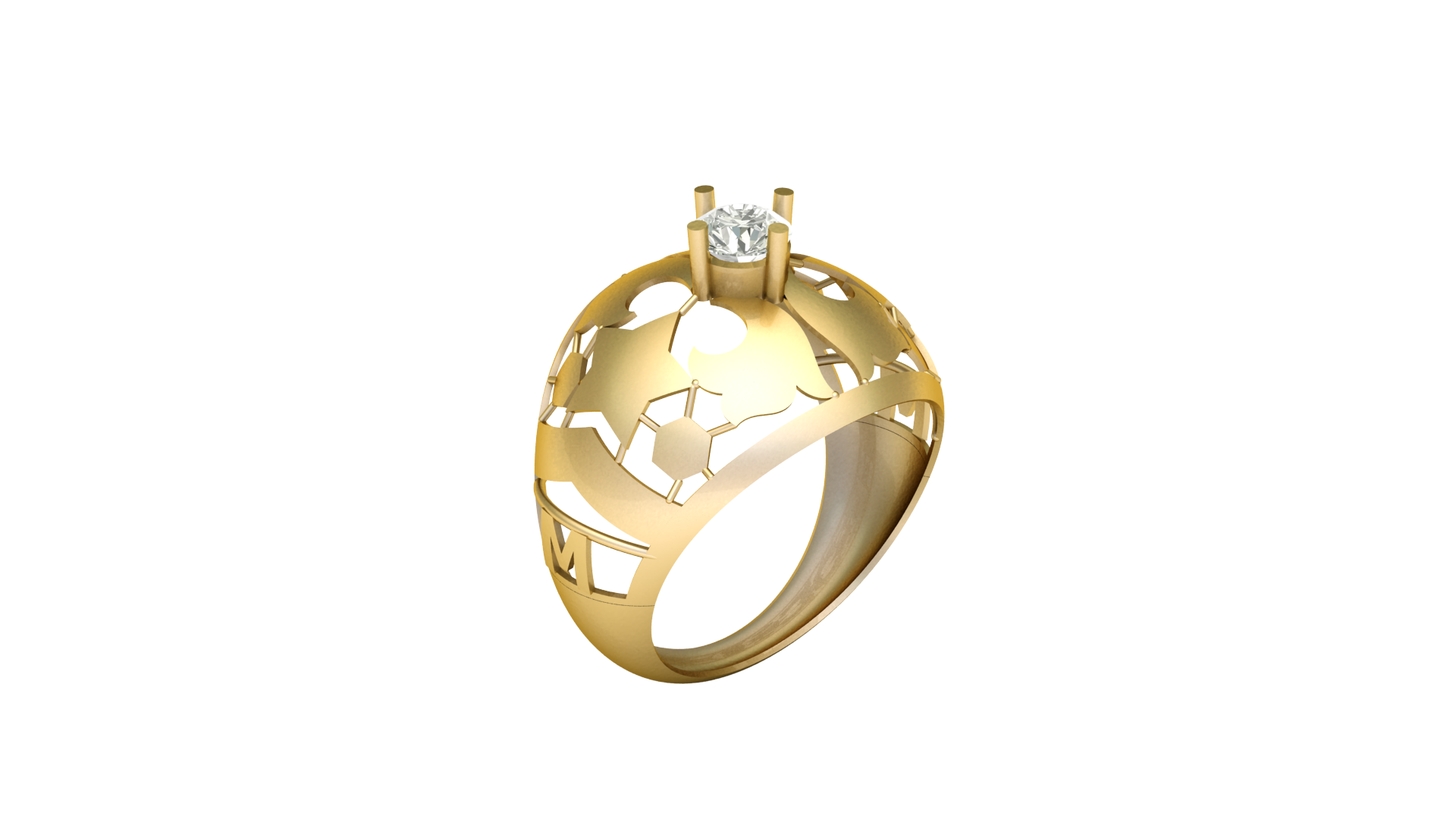 single dimond ring men fashion 3d printable model 3dprintable mensring singlediamondring mensfashion mensjewelry jewelrydesign 3dprinting cad ringdesign customjewelry printablering luxuryfashion sophisticatedjewelry minimalistdesign 3dmodel jewelrymaker 3D print model - Mito3D