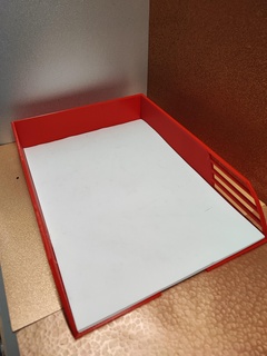 Single Dokument Tablett vat Unterlagen einfach Lager Veranstalter Büro Bricoloup 3d 3d print model - Mito3D