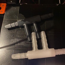 Single Schlauchleitung split 2 Schlauch Linien Splitter Wasser 3d print model - Mito3D