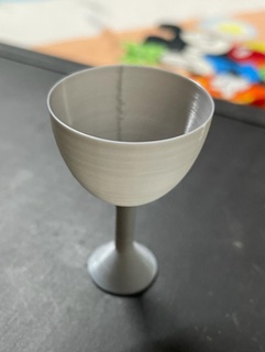 single layer wine glass checking printer's accuracy calibration tool 3d print model - Mito3D