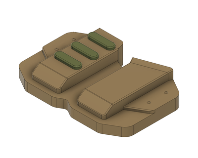 soltero revista glock 9 40 compresión molde Kydex funda 9mm podar plantilla 3d print model - Mito3D